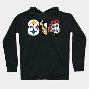 Legendary Sports Teams Of Pittsburgh - Area Code - 814 Hoodie